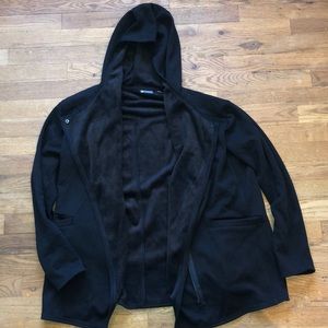 Black zip up tunic from Zella